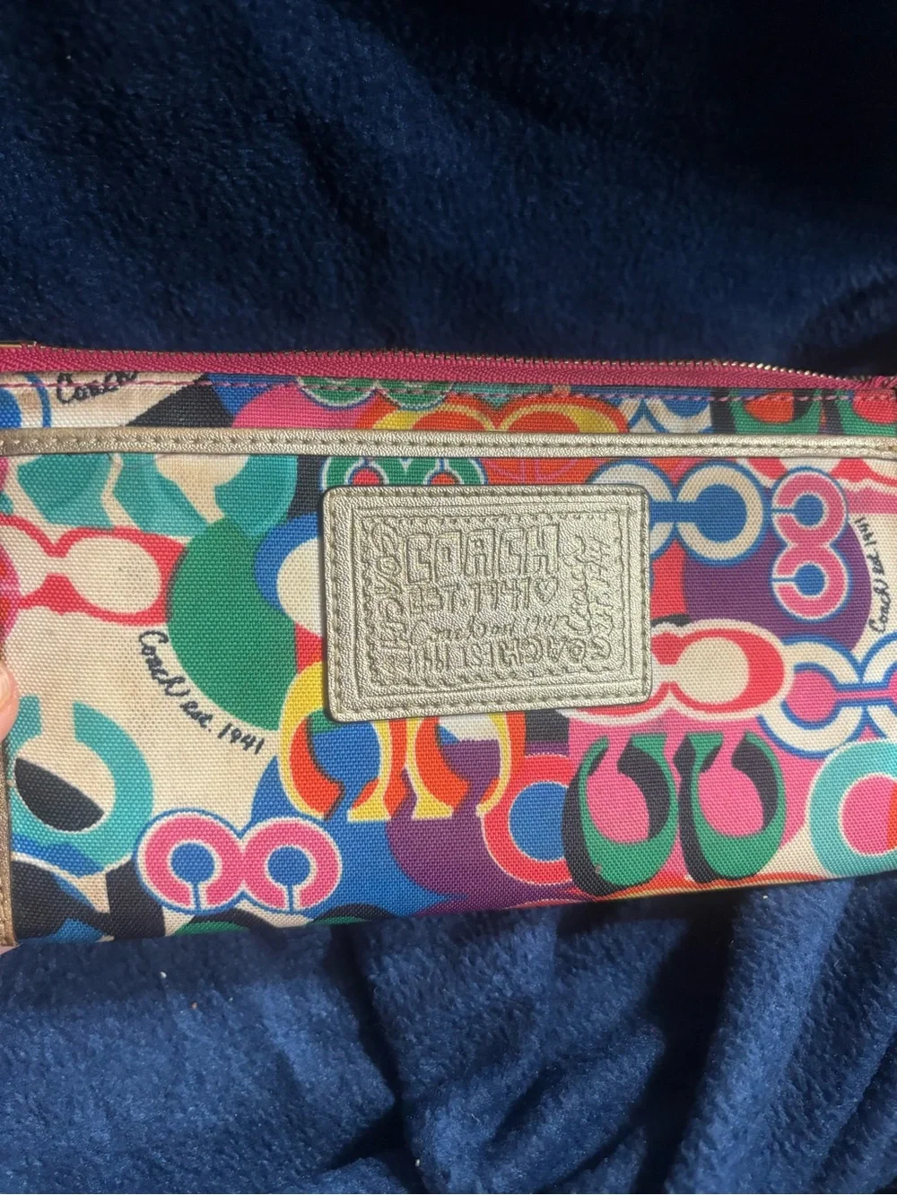 Coach Multicolor Poppy Wristlet